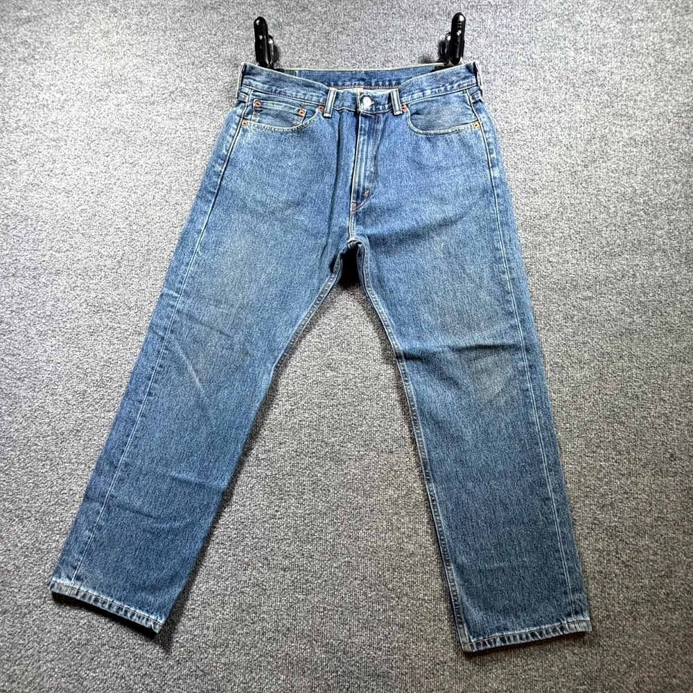 Levi's 505 Jeans Men's 36x29 Medium Wash Denim Zip Fly Straight Leg Streetwear